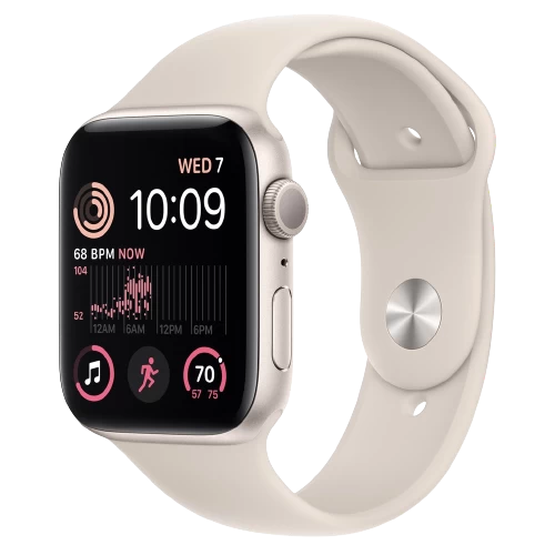 Đồng hồ thông minh Apple Watch SE 2022 - GPS + LTE, 44mm - Vỏ Nhôm Dây Cao Su