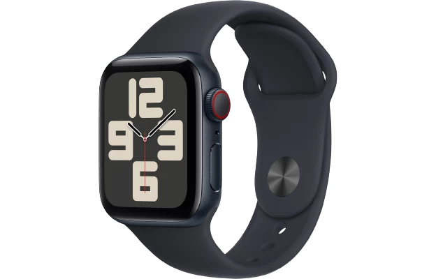 Đồng hồ thông minh Apple Watch SE 2023 - GPS + LTE, 40mm - Vỏ Nhôm Dây Cao Su - Chính hãng