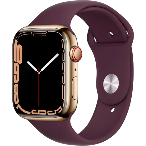 Đồng hồ thông minh Apple Watch Series 7 (4G) 45mm - Viền thép dây cao su - Chính hãng