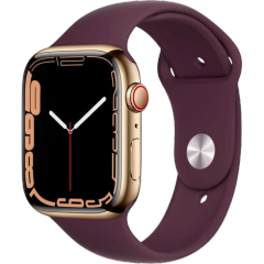Đồng hồ thông minh Apple Watch Series 7 (4G) 45mm - Viền thép dây cao su - Chính hãng