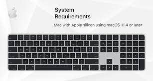 Bàn phím không dây Apple Magic Keyboard 2022 Touch ID and Numeric Keypad - Black Keys - Hàng Chính Hãng Apple Việt Nam