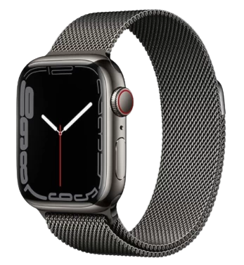 Đồng hồ thông minh Apple Watch Series 7 4G, 41mm – Viền thép dây thép - Chính hãng