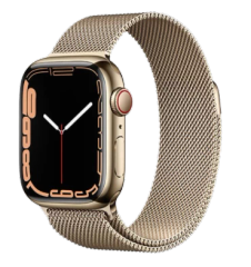 Đồng hồ thông minh Apple Watch Series 7 4G, 41mm – Viền thép dây thép - Chính hãng