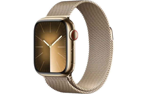 Đồng hồ thông minh Apple Watch Series 9 - GPS + LTE, 41mm - Vỏ Thép Dây Thép - Chính hãng