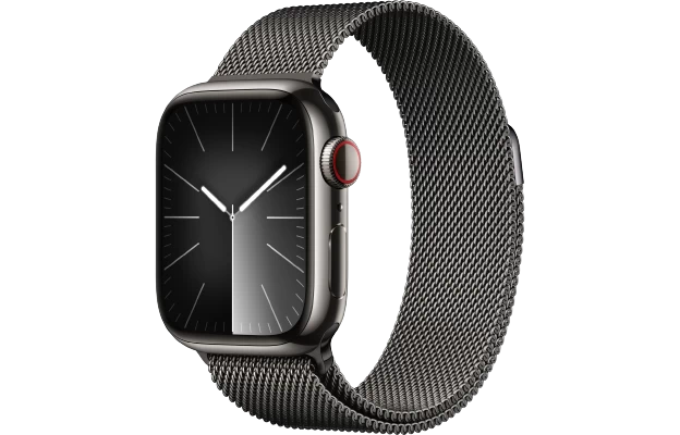 Đồng hồ thông minh Apple Watch Series 9 - GPS + LTE, 41mm - Vỏ Thép Dây Thép - Chính hãng