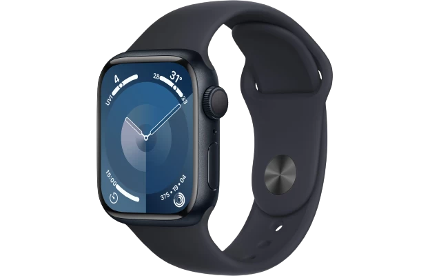 Đồng hồ thông minh Apple Watch Series 9 - GPS, 41mm - Vỏ Nhôm Dây Cao Su - Chính hãng