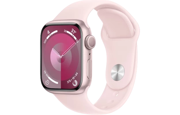 Đồng hồ thông minh Apple Watch Series 9 - GPS, 41mm - Vỏ Nhôm Dây Cao Su - Chính hãng
