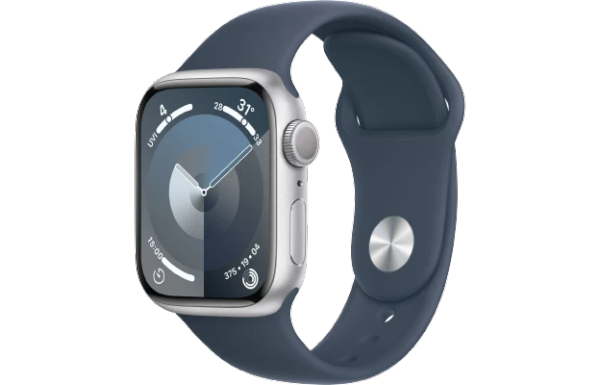 Đồng hồ thông minh Apple Watch Series 9 - GPS, 41mm - Vỏ Nhôm Dây Cao Su - Chính hãng
