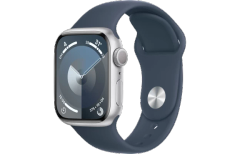Đồng hồ thông minh Apple Watch Series 9 - GPS, 41mm - Vỏ Nhôm Dây Cao Su - Chính hãng