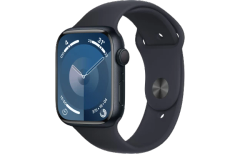 Đồng hồ thông minh Apple Watch Series 9 - GPS, 45mm - Vỏ Nhôm Dây Cao Su - Chính hãng