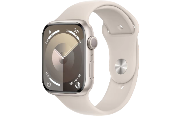 Đồng hồ thông minh Apple Watch Series 9 - GPS, 45mm - Vỏ Nhôm Dây Cao Su - Chính hãng