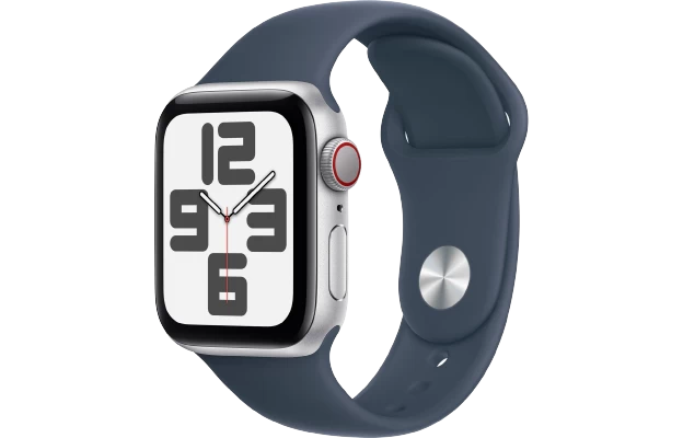 Đồng hồ thông minh Apple Watch SE 2023 - GPS + LTE, 40mm - Vỏ Nhôm Dây Cao Su - Chính hãng