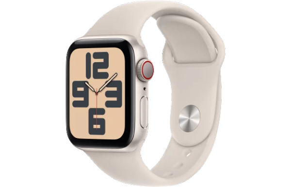 Đồng hồ thông minh Apple Watch SE 2023 - GPS + LTE, 40mm - Vỏ Nhôm Dây Cao Su - Chính hãng