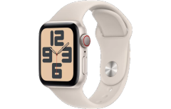 Đồng hồ thông minh Apple Watch SE 2023 - GPS + LTE, 40mm - Vỏ Nhôm Dây Cao Su - Chính hãng