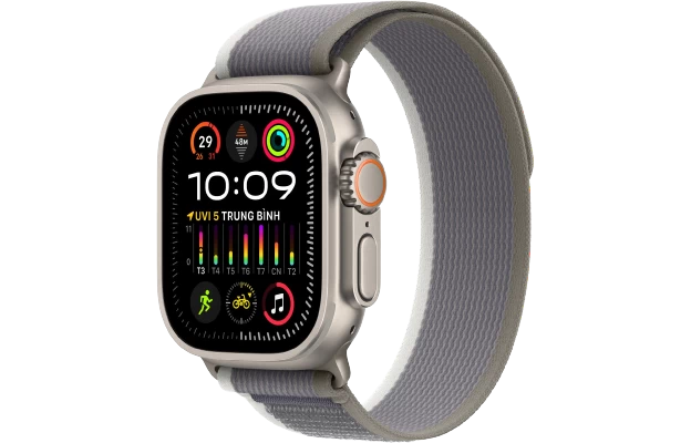 Đồng hồ thông minh Apple Watch Ultra 2 - GPS + LTE, 49mm - Vỏ Titan Dây Quấn Trail