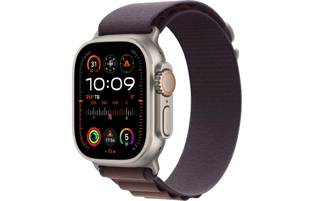 Đồng hồ thông minh Apple Watch Ultra 2 - GPS + LTE, 49mm - Vỏ Titan Dây Quấn Alpine