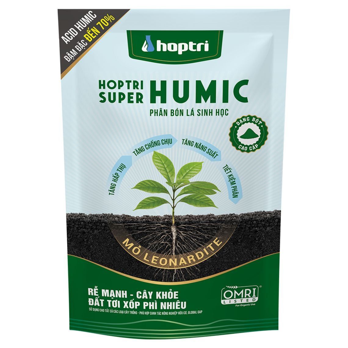  Phân Bón Lá SUPER ACID HUMIC Hợp Trí (1kg) 