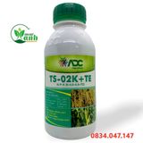  Phân bón lá HỮU CƠ ADC TS-02K+TE, TỐT LÁ ĐẸP BÔNG chai 500ml 