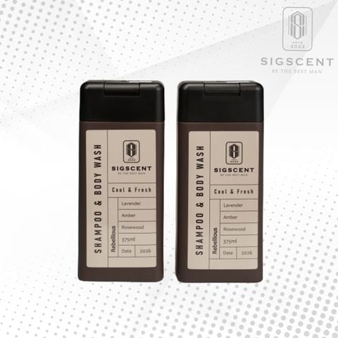 Combo 2 chai - Dầu gội Sữa tắm 2in1 cho Nam Rebellious