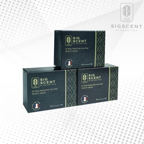 Combo 3 Bánh - Xà bông Hương Nước Hoa Pháp Woody Urban