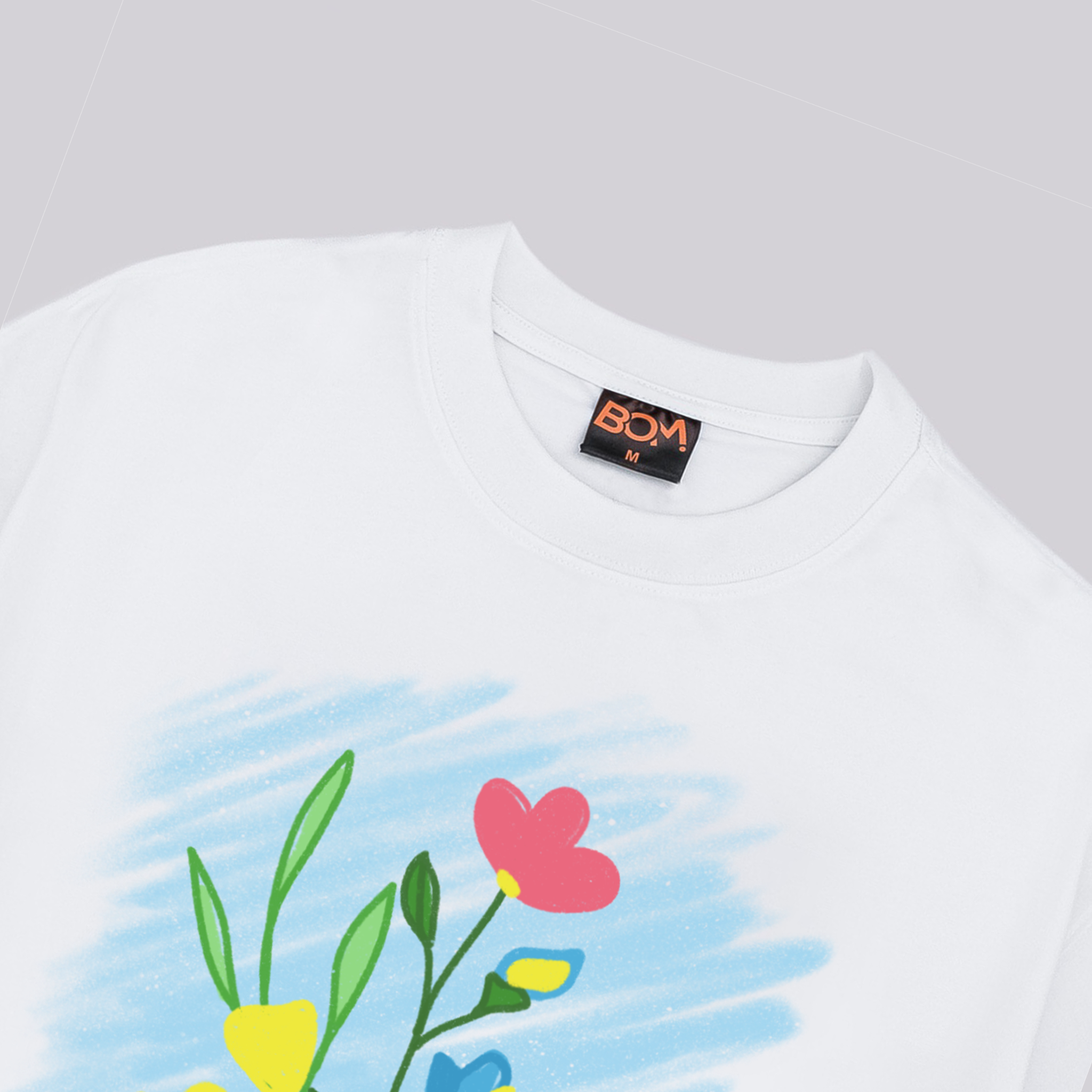  FLOWER T-SHIRT / 2 COLOR 