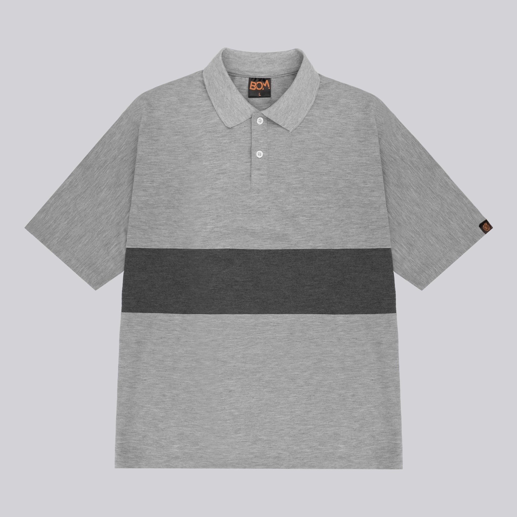  BOMMODE 3PANEL POLO/ Gray-Black 