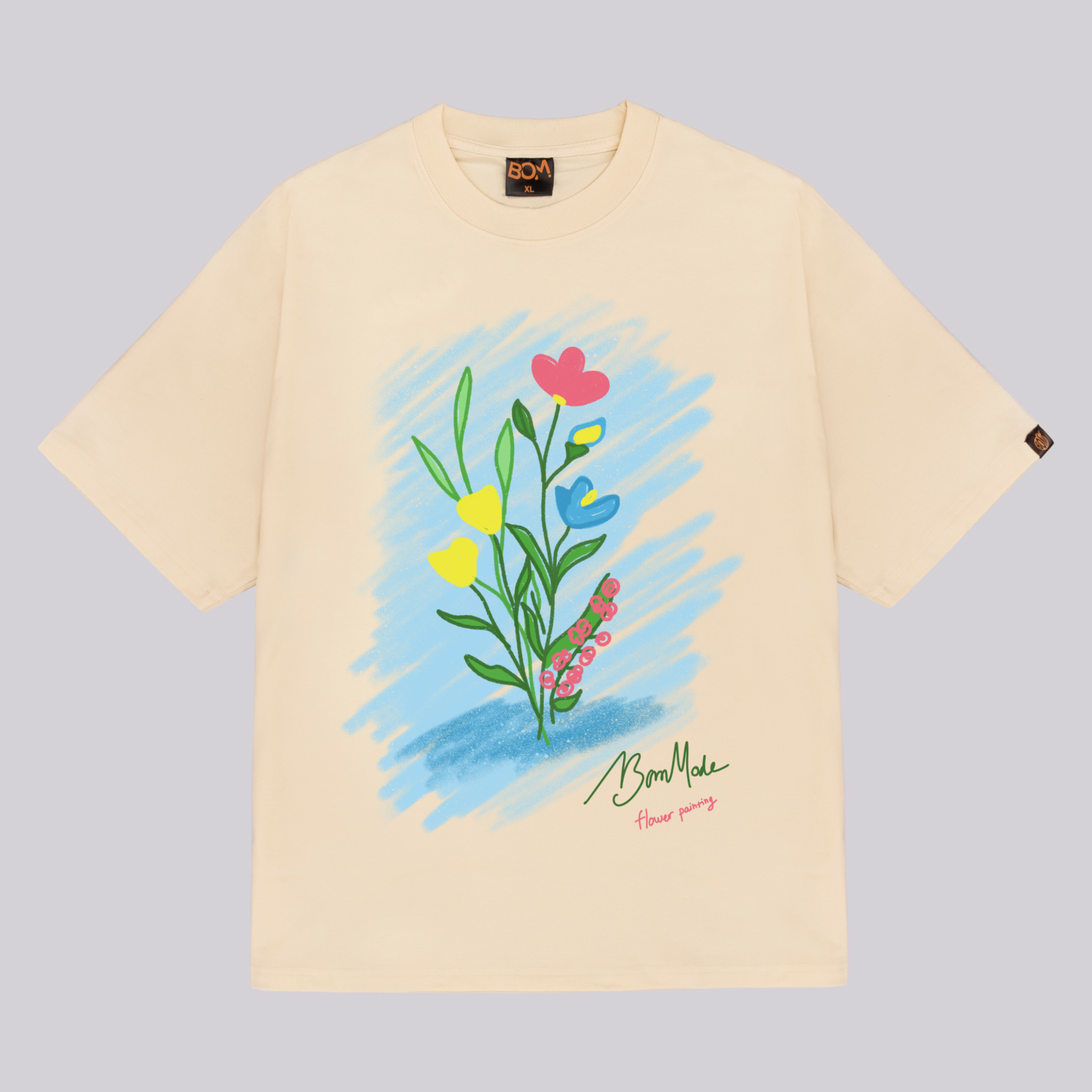  FLOWER T-SHIRT / 2 COLOR 