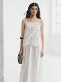  White Embroidered Glee Skirt 