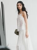  White Embroidered Glee Skirt 