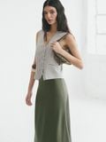  Olive Slip Skirt 
