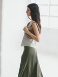  Olive Slip Skirt 