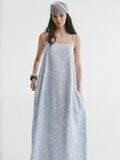  Blue Daisy Linen Maxi Dress 