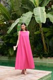  Pink Relaxed Maxi Dress 