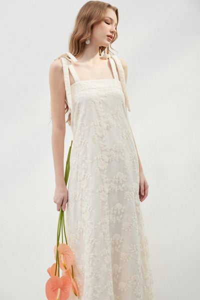  Bow Strap Maxi Dress 