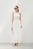  Floral Embroidered Halter Neck Dress 