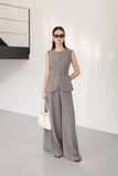 Gray Flared Trousers 