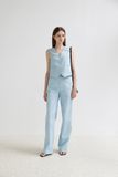  Blue Straight Leg Trousers 