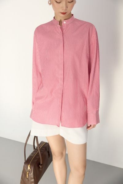 Red Pinstriped Shirt 