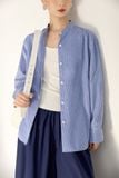  Navy Pinstriped Shirt 