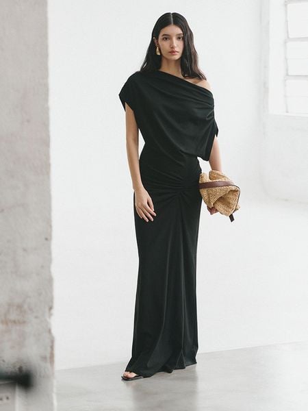  Ruched Detail Jersey Dress 