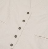  Almond Linen Gilet 