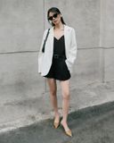  White Oversized Blazer 