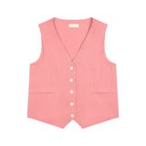  Strawberry Linen Gilet 