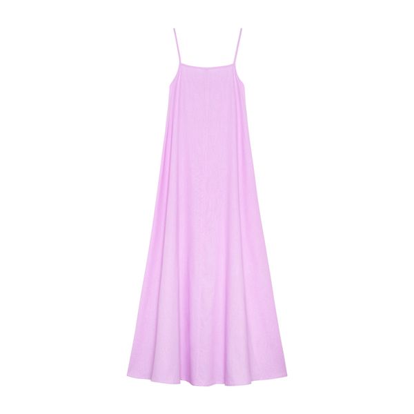  Lilac Fleur Linen Dress 