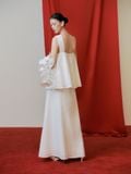  White Orchid Embroidered Skirt 