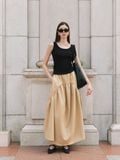  Khaki Panel Skirt 