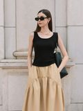  Khaki Panel Skirt 