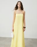  Yellow Striped Maxi Dress 