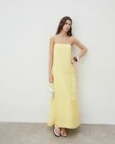  Yellow Striped Maxi Dress 