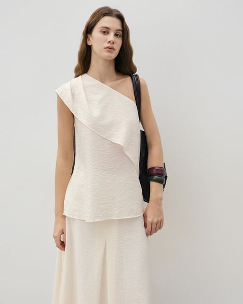  Ivory One-Shoulder Set 
